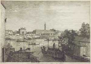 エールポルトデルドーロ、1744年頃 作： Giovanni Antonio Canal